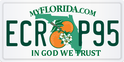 FL license plate ECRP95