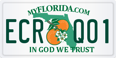 FL license plate ECRQ01