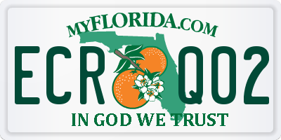 FL license plate ECRQ02