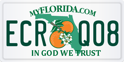 FL license plate ECRQ08