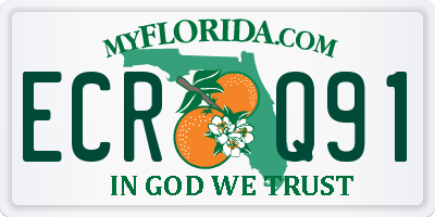 FL license plate ECRQ91