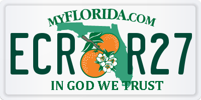 FL license plate ECRR27