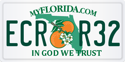 FL license plate ECRR32