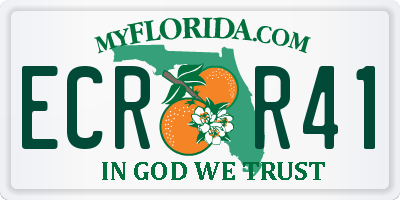 FL license plate ECRR41