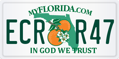 FL license plate ECRR47