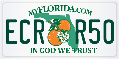 FL license plate ECRR50