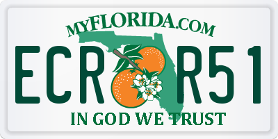FL license plate ECRR51