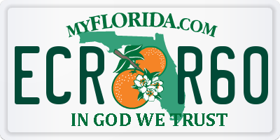 FL license plate ECRR60
