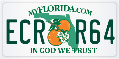 FL license plate ECRR64