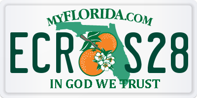FL license plate ECRS28