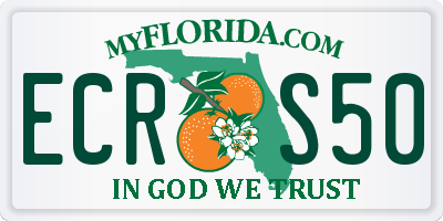 FL license plate ECRS50