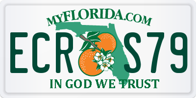 FL license plate ECRS79