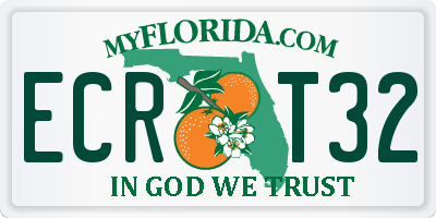 FL license plate ECRT32