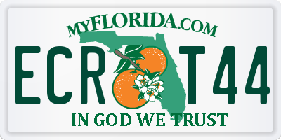 FL license plate ECRT44