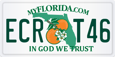 FL license plate ECRT46