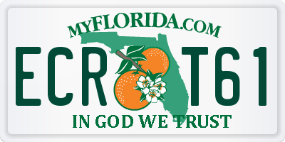 FL license plate ECRT61