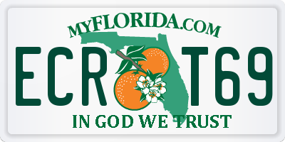 FL license plate ECRT69
