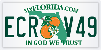 FL license plate ECRV49