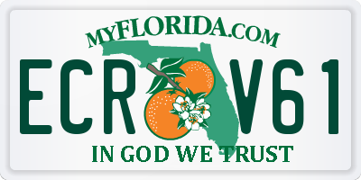 FL license plate ECRV61