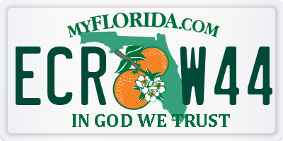 FL license plate ECRW44