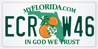 FL license plate ECRW46