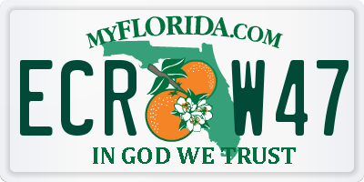 FL license plate ECRW47
