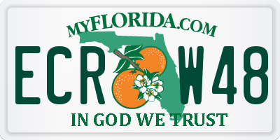 FL license plate ECRW48
