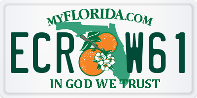 FL license plate ECRW61