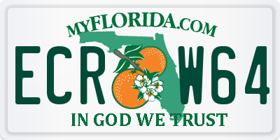 FL license plate ECRW64