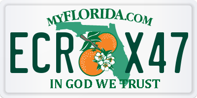FL license plate ECRX47