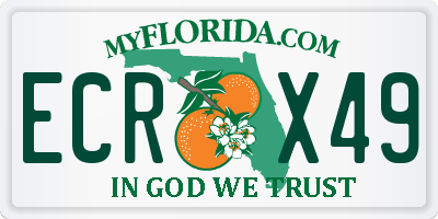 FL license plate ECRX49
