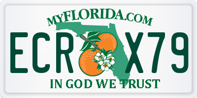 FL license plate ECRX79
