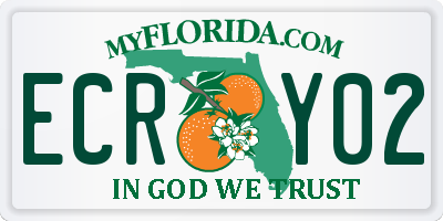 FL license plate ECRY02