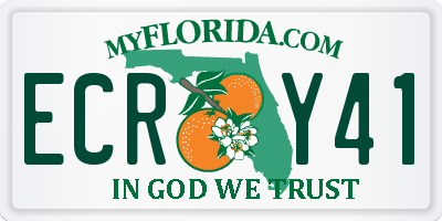 FL license plate ECRY41
