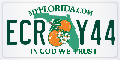 FL license plate ECRY44