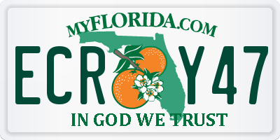 FL license plate ECRY47
