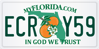 FL license plate ECRY59