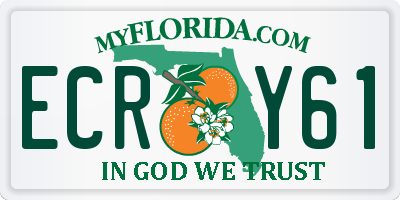 FL license plate ECRY61