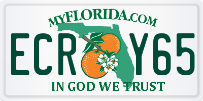 FL license plate ECRY65