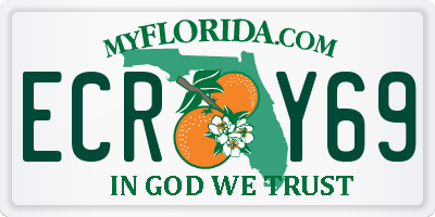 FL license plate ECRY69
