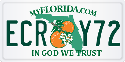 FL license plate ECRY72