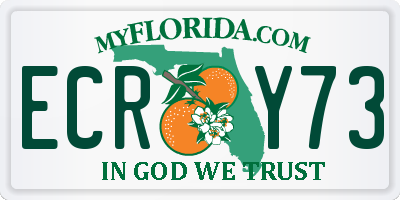 FL license plate ECRY73