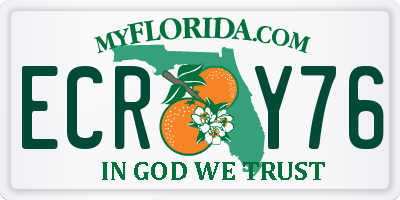 FL license plate ECRY76