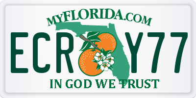 FL license plate ECRY77