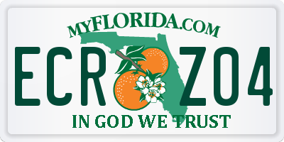 FL license plate ECRZ04