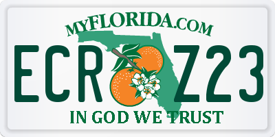 FL license plate ECRZ23