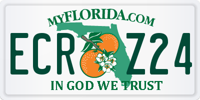 FL license plate ECRZ24