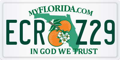 FL license plate ECRZ29