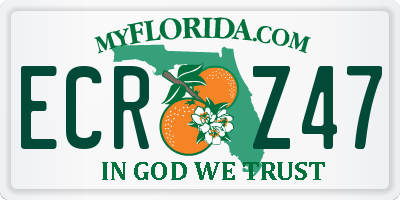 FL license plate ECRZ47