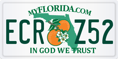 FL license plate ECRZ52
